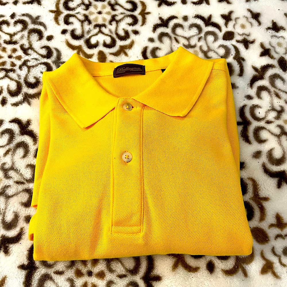 Bullington yellow polo shirt size L